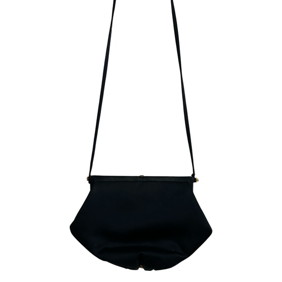 Vintage Givenchy Black Silk Purse with Gold Hardware - Picture 2 of 4